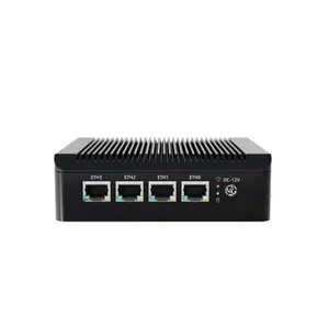 YCTipc Customized Fanless Ipc Aluminum WF2-4L J4125 In-tel 2.5g I225 4 Lan Mini Desktop Computer