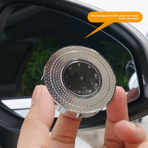 Rétroviseur Ultra-Clair à <span class=keywords><strong>Ventouse</strong></span> à 360 Degrés avec Logo de Voiture Petit Angle Mort Réflecteur de Miroir Auxiliaire Accessoire Extérieur - Product Image 5