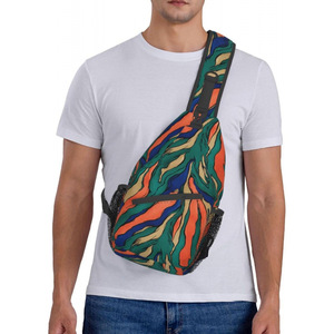 Bolso Bandolera Transfronterizo para <span class=keywords><strong>Hombre</strong></span> y Mujer, Mochila con <span class=keywords><strong>Tirantes</strong></span>, para Fitness, Ciclismo, Viajes, Senderismo, Bolso de Pecho Artístico - Product Image 4