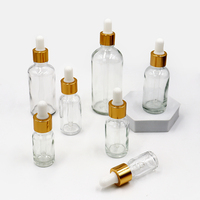 Flacon compte-gouttes vide pour huiles essentielles 10ml 30ml 50ml, en verre blanc mat de luxe, avec emballage personnalisé