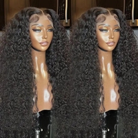 Perruques en cheveux humains bouclés birmans bruts non traités, perruque frontale HD sans colle, cheveux vierges alignés sur les cuticules, 100 % cheveux humains, perruques Deep Wave