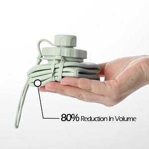 Silicone Vacuum Insulated Minimalist <b>Water</b> <b>Bottles</b> Wholesale Foldable <b>Collapsible</b> Leakproof Drink Portable Reusable Sports - Product Image 4