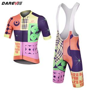 Maillot de cyclisme Darevie Custom Pro, léger, respirant, manches courtes, pastel, <span class=keywords><strong>voyage</strong></span>, unisexe - Product Image 4
