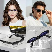 Lunettes intelligentes IA avec caméra 8MP, appels sans fil Wi-Fi, traduction en temps réel, reconnaissance d'objets, suppression du bruit ENC, audio HD