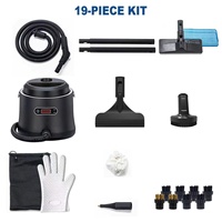 Équipement de nettoyage à la vapeur puissant sans produits chimiques CE Professional, kits de brosses multiples, accessoire lave-vitres, accessoire serpillière, nettoyeur de tapis