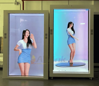 Écran holographique transparent de 22 pouces, vitrine Ai Holobox, signalisation numérique LCD 3D