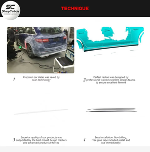 Jupes latérales en fibre de carbone X290 GT53 pour Mercedes Benz <span class=keywords><strong>AMG</strong></span> <span class=keywords><strong>GT</strong></span> 43 Coupé <span class=keywords><strong>4</strong></span> <span class=keywords><strong>portes</strong></span> 2019-<span class=keywords><strong>2021</strong></span> - Product Image 6