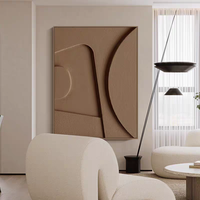 Art mural géométrique minimaliste 3D pour la décoration de la maison, parfait pour le salon, la salle à manger et l'entrée