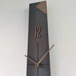 Horloge murale de luxe minimaliste 3d en bois, <span class=keywords><strong>grande</strong></span> taille, décoration moderne, design artistique, pour salon - Product Image 3