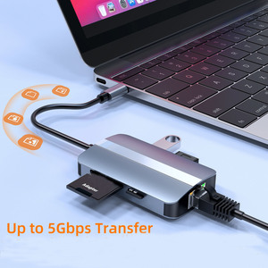 Usb-концентратор cantell 5 в 1 для USB3.0 + USB2.0 + 100mpbs ethernet + TF/SD-адаптер usb C док-станция для ноутбука macbook - Product Image 4