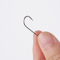 Hameçon à poisson à longue tige micro-barbelé en acier à haute teneur en carbone recouvert de PTFE TUOTUO pour la pêche à la traîne LS-1223F