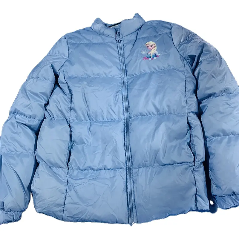 Haute qualité utilisé mode hiver veste rembourrée enfants garçon fille mignon manteaux bouffants vêtements de seconde main