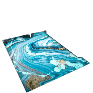 Conception de vague petit quantité minimale de commande, anti-derapant lavable en machine pour le salon, chambre a coucher - Product Image 2