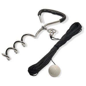 อุปกรณ์ฝึกซ้อมวงสวิงกอล์ฟสำหรับทุกช่วงวัย - อุปกรณ์ฝึกซ้อมกลางแจ้งแบบพกพาพร้อมเชือกบอลและสมอพื้น - Product Image 1
