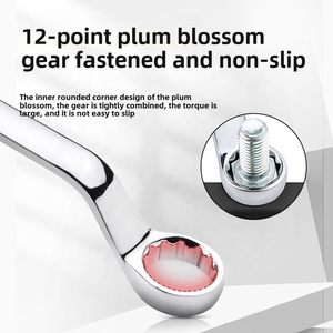 Khai thác dài đôi Vòng cờ lê thiết lập bù đắp Hộp cờ lê Chrome vanadi thép thả giả mạo spanners cho hệ thống đo lường số liệu - Product Image 2