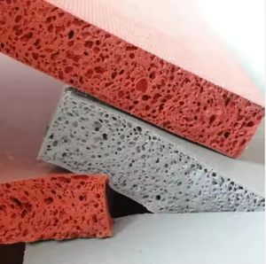 Tailles personnalisées 1-8mm d'épaisseur anti-vibration feuilles de caoutchouc mousse de silicone tampons de plaque éponge d'étanchéité résistant à la chaleur - Product Image 3