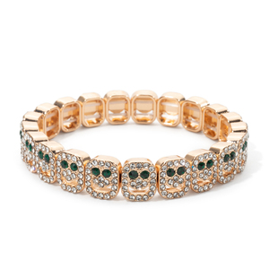 Nuevo Diseño, Brazalete Brillante con Incrustaciones de Diamantes, Color Dorado, Estilo Bohemio, Brazaletes de Esmalte Dorado para Mujer - Product Image 4