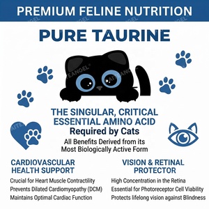 Suplemento de Taurina en Polvo para Gatos, 99.9% Puro, Frasco de 60g, para la Salud del Corazón y la Visión de los Gatos - Product Image 2