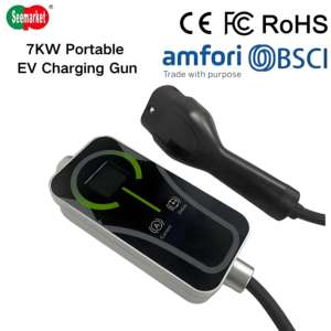 Nueva Estación de Carga Portátil para Vehículos Eléctricos con WiFi, Certificación CE, CA Comercial de 32A y 7KW, Protección IP66 - Product Image 5