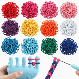 Kit de fabrication de bracelets en élastiques 2026 : Ensemble de cordes à boucles pour tressage, jouet DIY en élastique à boucles - Product Image 4