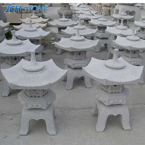 G682 Lanternes japonaises décoratives de patio de jardin en pierre de granit Rokkaku <span class=keywords><strong>Yukimi</strong></span> à vendre - Product Image 2