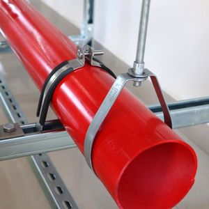 Support de tuyauterie UTTERLY UTT40 FM UL certifié CE pour systèmes MEP de bâtiments commerciaux, diamètre de 1,5 à 12 pouces, zingué - Product Image 3