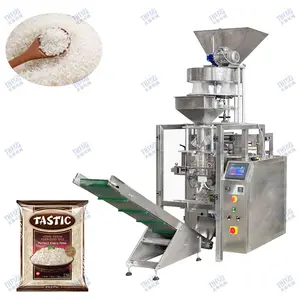 Charbon de bois pesant la machine de remplissage 25kg riz machine à emballer 500g sel poudre sami automatique machine à emballer