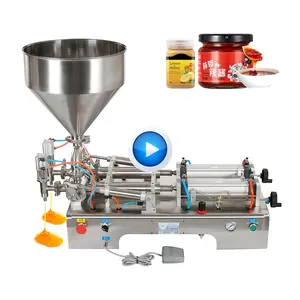 Bespacker semi auto double nozzles head liquid filling machine