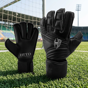 Gants de gardien de but de football professionnels en latex, à doigts entiers, antidérapants, avec protection des doigts, sangle élastique, haute qualité - Product Image 2
