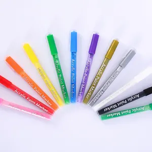 0.7mm Diy Drawing Acrylic Paint Marker For Stone Glass Wood Ceramic Stainless Steel