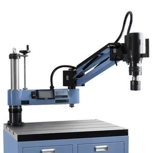 Machine de perçage et de taraudage à bras radial à commande facile, avec base magnétique universelle et taraudage pneumatique de tubes - Product Image 2