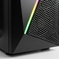 Boîtier PC ATX professionnel de taille moyenne avec panneau latéral en verre trempé pour bureau professionnel et jeux sur ordinateur de bureau, prend en charge le radiateur de 360 mm