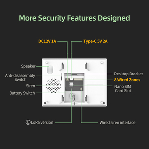 Staniot tuya 7-inch có dây an ninh thông minh hệ thống báo động không dây wifi với GSM mạng cho sử dụng nhà Hệ thống an ninh - Product Image 5