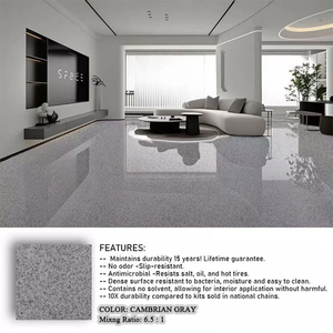 <span class=keywords><strong>Peinture</strong></span> de sol en résine époxy colorée, non toxique, résistante aux rayures, antidérapante, autonivelante, pour revêtement de sol en ciment, pour <span class=keywords><strong>chambre</strong></span> à coucher, cuisine - Product Image 3