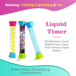 Nouveau Calm Down Corner Soulagement de l'anxiété Tubes sensoriels Tubes Fidget Minuterie de barboteur de mouvement liquide pour les enfants Soulagement de l'anxiété - Product Image 6