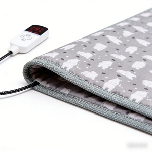 Square Electric <strong>Heated</strong> Pet Pad, Soft Warm Mat For Dogs <strong>Cats</strong>, Overheat Protection, Auto Shut Off, Waterproof Safe <strong>Heated</strong> <strong>Bed</strong> - Product Image 5