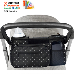 Organizador de Carrito de Bebé de Gran Capacidad, Bolsa Ajustable para Carrito de Bebé, Bolsas Personalizadas para Carrito de Bebé - Product Image 1