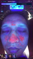 Analyseur de peau IA 8 spectres, scanner facial multi-lumière, imagerie UV polarisée, WiFi, topographie 3D, test cutané UE/US