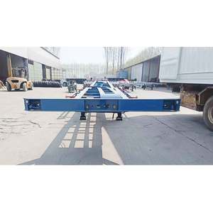 ZW กลุ่ม40ft 3เพลารถกึ่งพ่วงแบบ20FT แท่นคาร์บอนคอนเทนเนอร์โครงรถบรรทุกโครงกระดูกรถพ่วงคอนเทนเนอร์ - Product Image 6