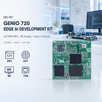 Kit de développement Edge AI, carte avec 10 TOPS NPU, 8 Go de LPDDR5, 128 Go de UFS3.1, écran 5K, Yocto Linux, système sur module MediaTek Genio 720