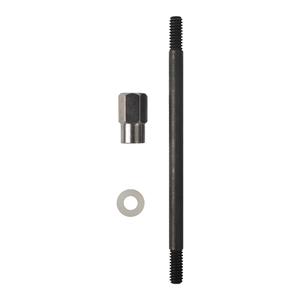 Coperchi Valvole Corti in Alluminio Pressofuso Nero Fresato a Sfera per Chevy SBC 1987-1997, Bullone Centrale, 283 305 327 350 450, Sfiato da 1-1/4 Pollici - Product Image 6