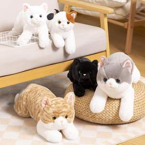 Odm Oem Luxe Kawaii Schattige Realistische Kat Knuffel Superzacht Knuffel Stressverlichting Aanpasbaar Gewassen Kerstcadeau - Product Image 1