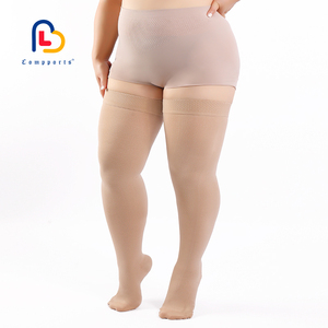 Compports 15-20mmHg <span class=keywords><strong>Medias</strong></span> hasta el muslo Antideslizante Soporte de pierna superior Brace <span class=keywords><strong>Medias</strong></span> de compresión de grado <span class=keywords><strong>para</strong></span> venas varicosas - Product Image 2