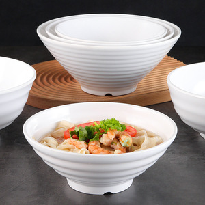 Tazones de Ramen de Melamina, Tazones para Sopa de Fideos, Color Blanco Sólido, para Uso en Hoteles y Restaurantes - Product Image 2