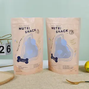 Sacos de plástico com zíper à prova de umidade para mylar foods com logotipo impresso personalizado