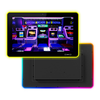 Nouvel écran publicitaire pour salle de réunion 15,6 pouces RK3566 2+32 Go avec éclairage LED coloré, fonction tactile, Android OS intégré, Wi-Fi, garantie 1 an