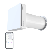 Système de ventilation HRV pour bureau, salle de réunion, salle de classe, sous-sol, récupérateur à faible bruit, unité d'air frais murale