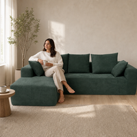 Kleines Apartment-Vakuumverpacktes Sofa Umweltfreundlicher Schwamm Kratzfest Direkt ab Werk