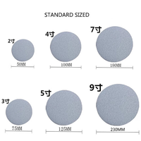 Disque abrasif rond à crochet et boucle de 6 "150mm avec revêtement blanc pour meuler les meubles en bois