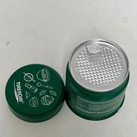 Boîtes à bougies en métal noir mat Jinko 4oz 120ml avec couvercles 65*45mm, recyclables, pour baumes, crèmes, aromathérapie, avec logo personnalisé, recyclées